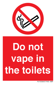 PS10066: Do not vape in the toilets