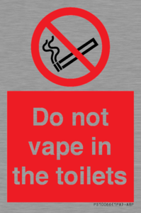 PS10066: Do not vape in the toilets