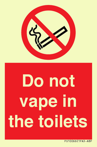 PS10066: Do not vape in the toilets