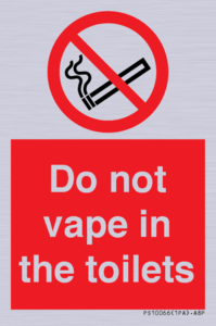 PS10066: Do not vape in the toilets