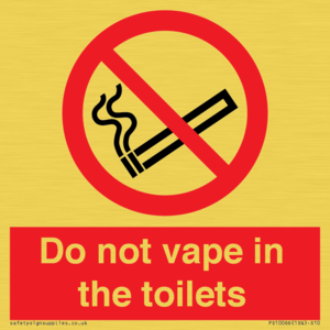 PS10066: Do not vape in the toilets
