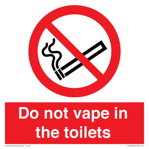 PS10066: Do not vape in the toilets