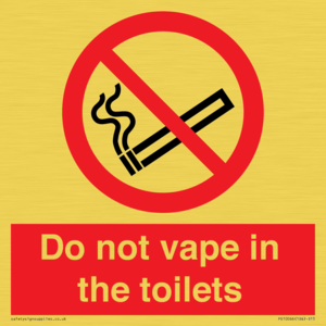 PS10066: Do not vape in the toilets