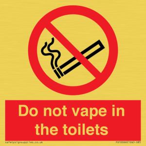 PS10066: Do not vape in the toilets