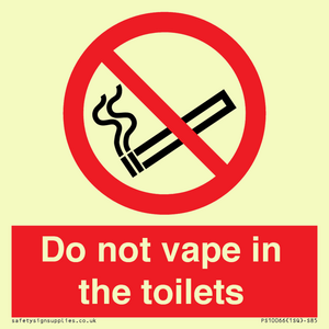 PS10066: Do not vape in the toilets