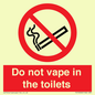 PS10066: Do not vape in the toilets