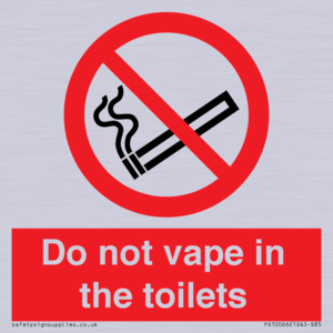 PS10066: Do not vape in the toilets
