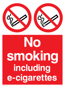 PS1460: no smoking inc e-cigarettes