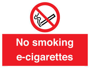 PS1461: no smoking e-cigarettes