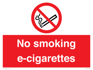 PS1461: no smoking e-cigarettes
