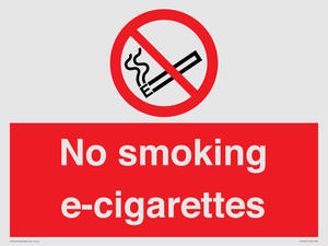 PS1461: no smoking e-cigarettes