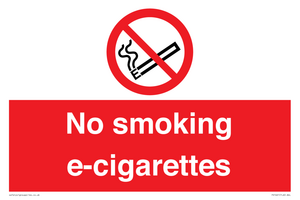 PS1461: no smoking e-cigarettes