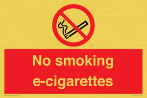 PS1461: no smoking e-cigarettes