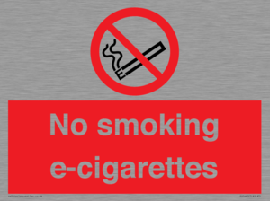 PS1461: no smoking e-cigarettes