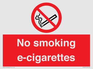 PS1461: no smoking e-cigarettes