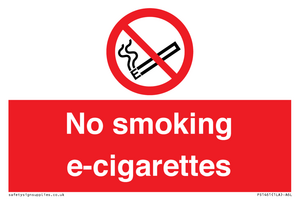 PS1461: no smoking e-cigarettes