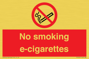 PS1461: no smoking e-cigarettes