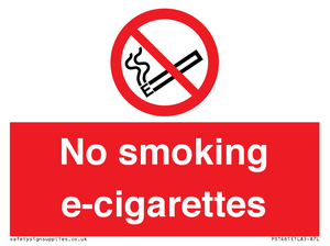 PS1461: no smoking e-cigarettes