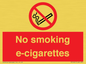 PS1461: no smoking e-cigarettes