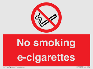 PS1461: no smoking e-cigarettes