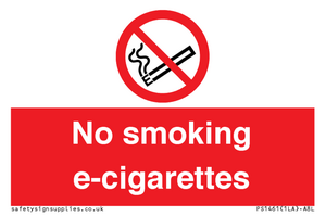 PS1461: no smoking e-cigarettes