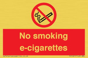 PS1461: no smoking e-cigarettes