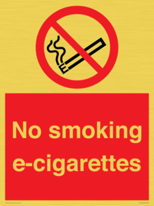 PS1461: no smoking e-cigarettes