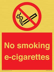 PS1461: no smoking e-cigarettes