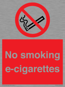 PS1461: no smoking e-cigarettes
