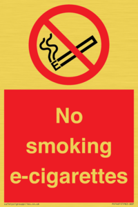 PS1461: no smoking e-cigarettes