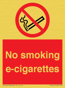 PS1461: no smoking e-cigarettes