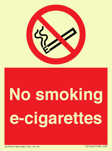 PS1461: no smoking e-cigarettes