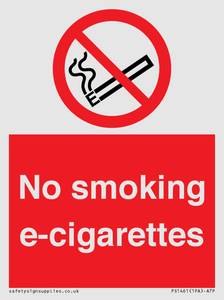 PS1461: no smoking e-cigarettes