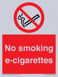 PS1461: no smoking e-cigarettes