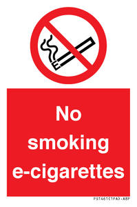 PS1461: no smoking e-cigarettes