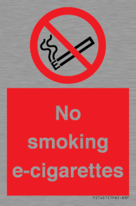 PS1461: no smoking e-cigarettes