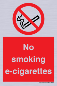 PS1461: no smoking e-cigarettes
