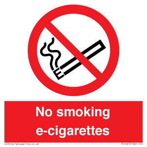 PS1461: no smoking e-cigarettes