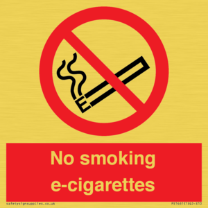 PS1461: no smoking e-cigarettes