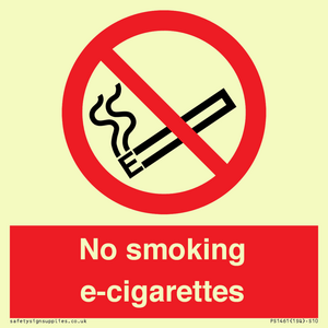 PS1461: no smoking e-cigarettes