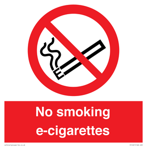 PS1461: no smoking e-cigarettes