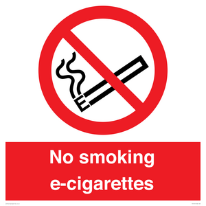PS1461: no smoking e-cigarettes