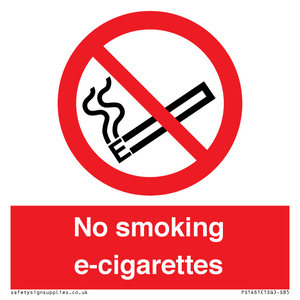 PS1461: no smoking e-cigarettes