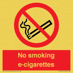 PS1461: no smoking e-cigarettes