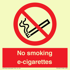 PS1461: no smoking e-cigarettes