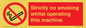 PS14: strictly no smoking whilst operating this machine - safety sign