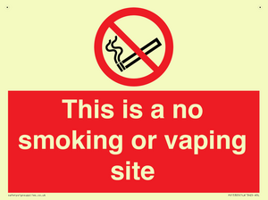 PS15305: This is a no smoking or vaping site