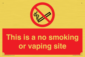 PS15305: This is a no smoking or vaping site