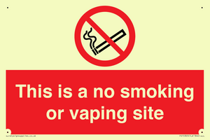 PS15305: This is a no smoking or vaping site