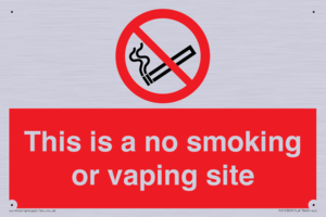 PS15305: This is a no smoking or vaping site